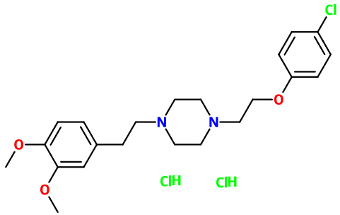 (image for) MC080258 Piperazine, 1-[2-(4-chlorophenoxy)ethyl]-4-[2-(3,4-dimethoxyphenyl)ethyl]-, dihydrochloride